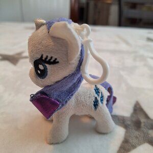2014 Aurora World Plush - My Little Pony RARITY Plastic Key Clip (4.5‎ Inch)